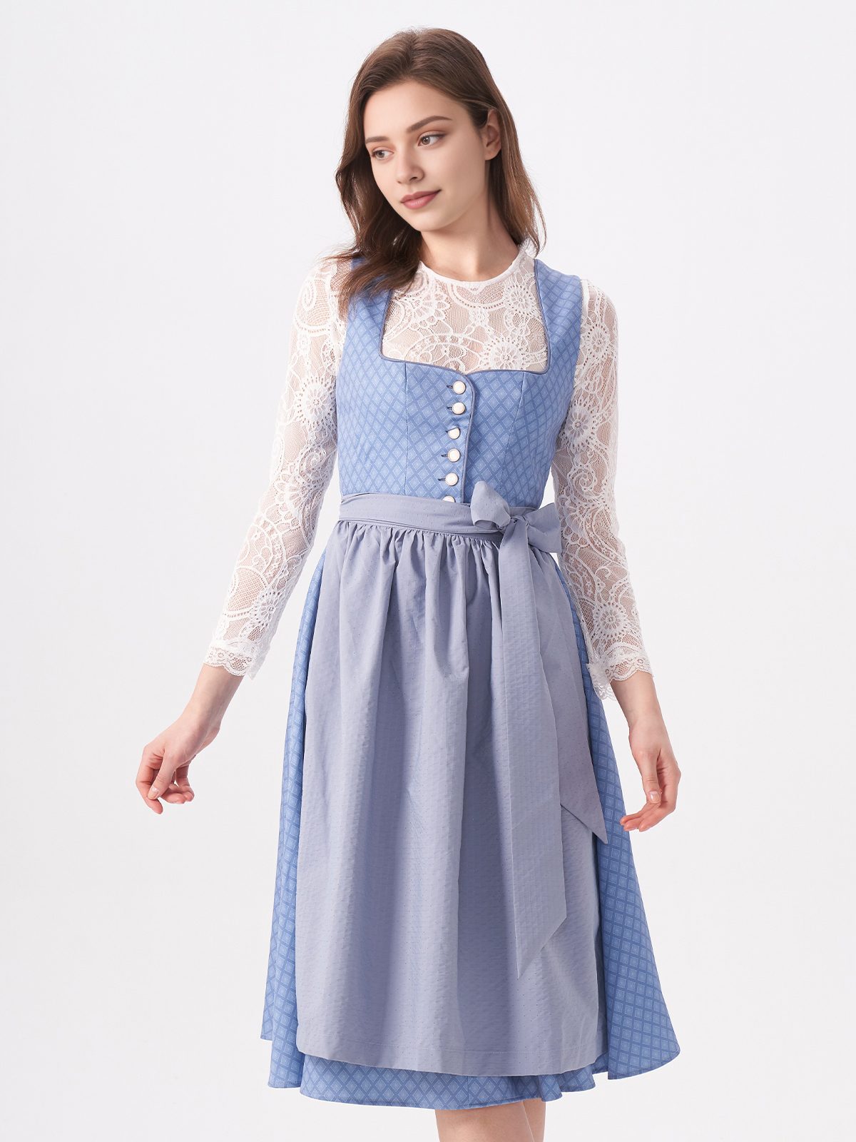 Modernes Dirndl Blau mit eleganter Passform
