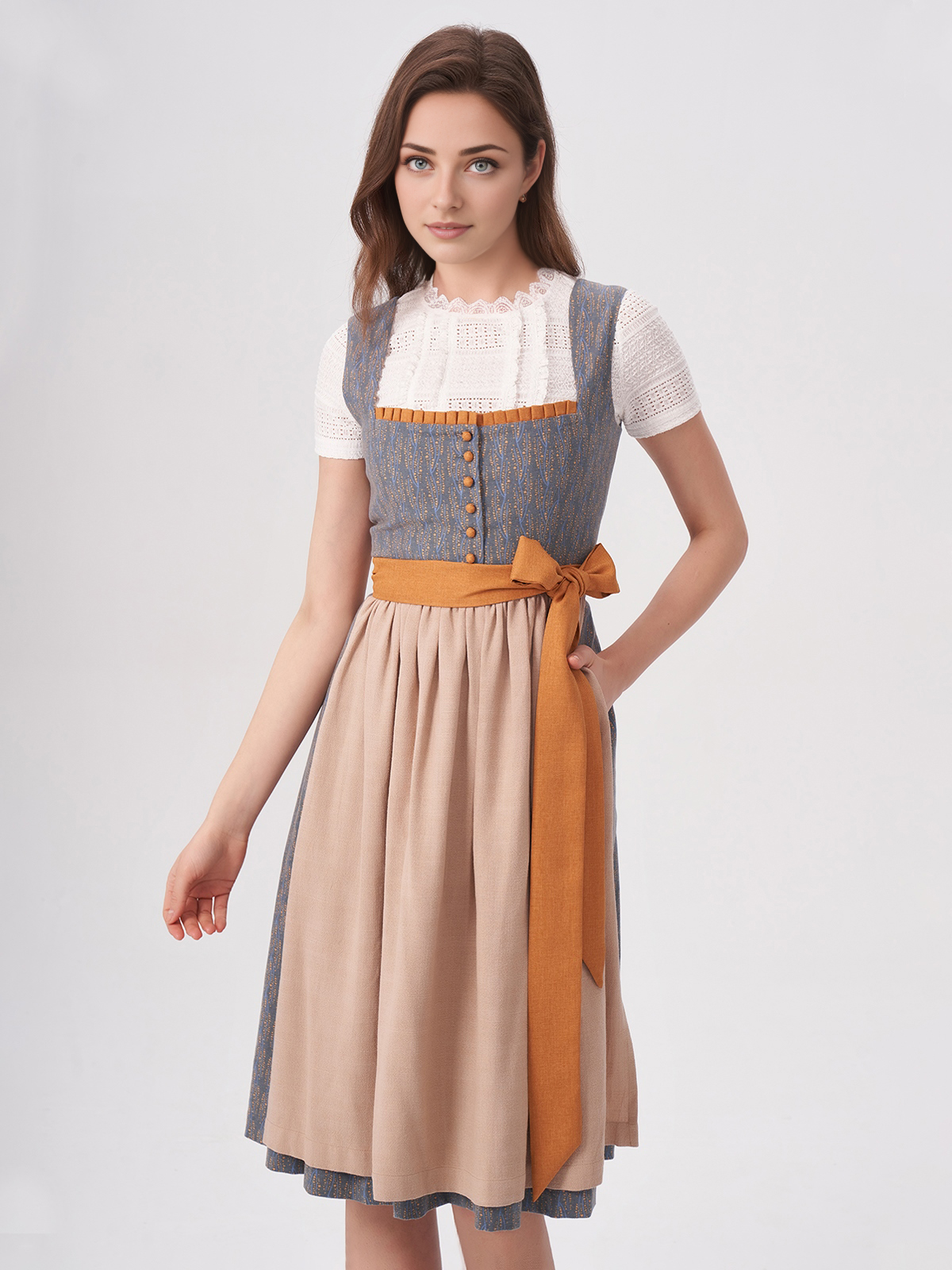 Dirndl in Blau – eine stilvolle Alternative