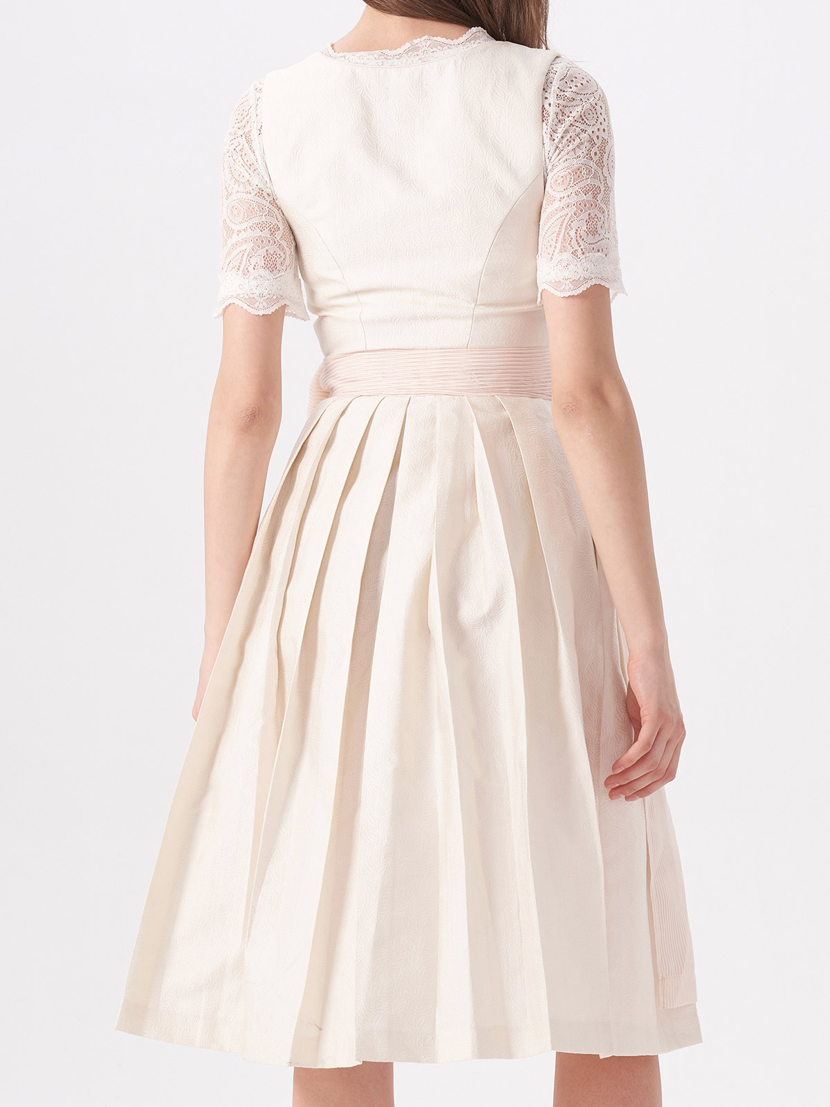 Modernes Dirndl Mini Grün in Beige