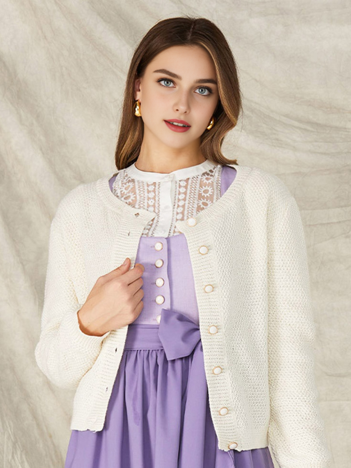 Elegantes blaues Dirndl mit Stickereien